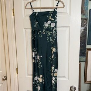 Park & Fifth Green Floral Prom Dress